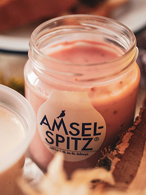 Amselspitz-Joghurt im Glas